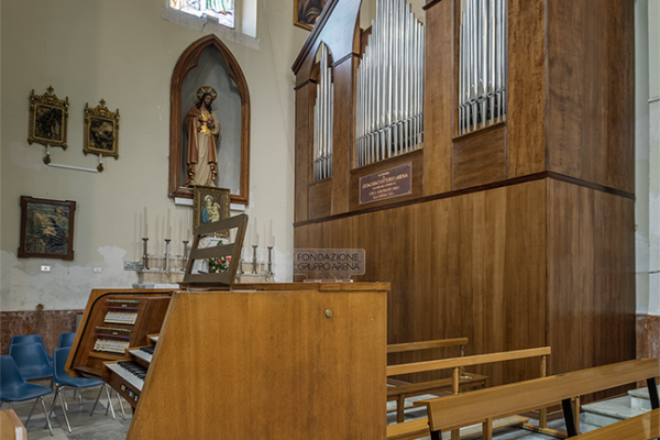 Un organo a canne donato alla Parrocchia San Giuseppe in ricordo di Gioachino Arena